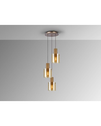 I3-VENIZE- LAMPARA 3L COBRE-AMBAR